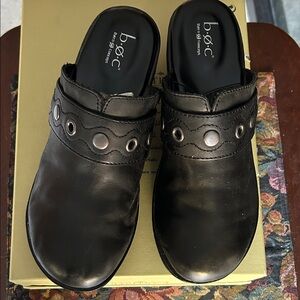 B.O.C Pontine BORN CONCEPT Black leather studded clogs